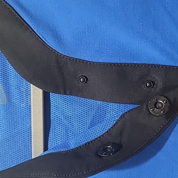 Nike Women's Stock Short Sleeve Softball Windshirt Royal Blue and Black Top , M - Picture 3 of 9